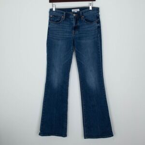 Lucky Brand Womens Sweet Mid Rise Flare Jeans Size 6 Blue Boho Festival Casual